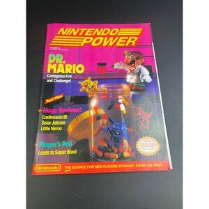 Nintendo Power Magazine 1990 Vol 18 Dr Mario/Huge Review Complete SKU 3010